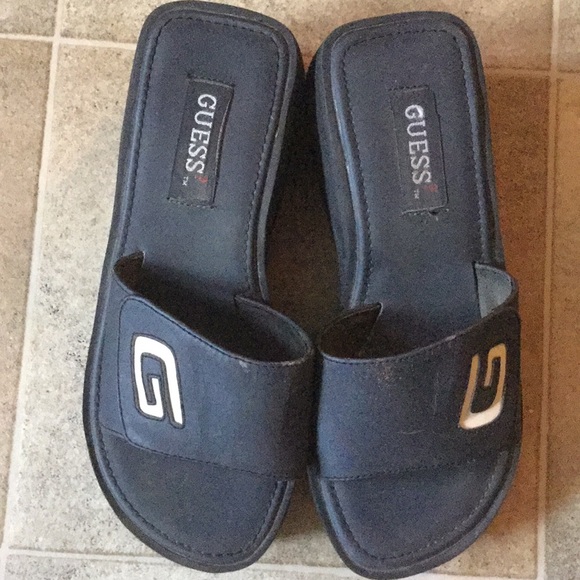 Guess Shoes - 90’s Guess Platform Slides Sandals 7